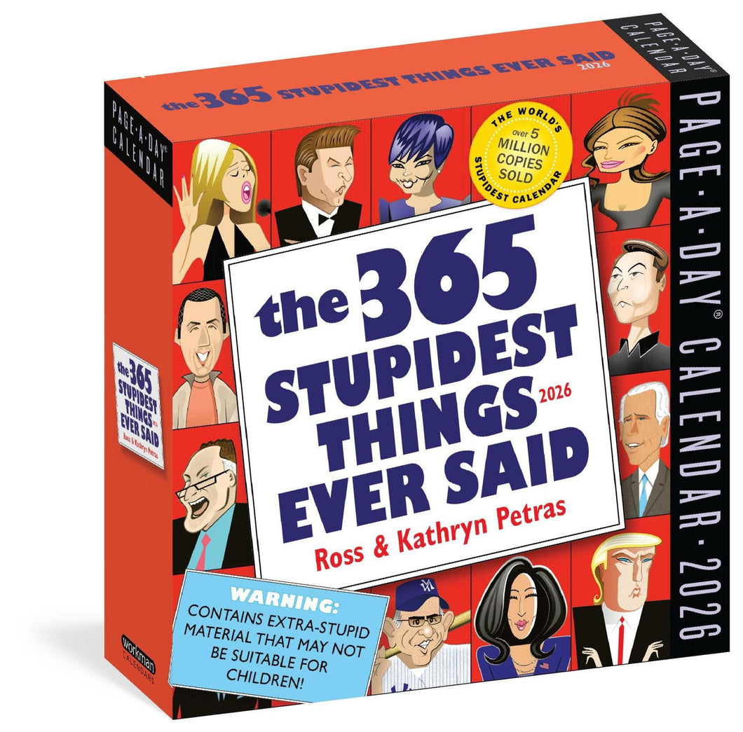 Workman 365 Stupidest Things Ever Said 2026 Page-A-Day Calendar
