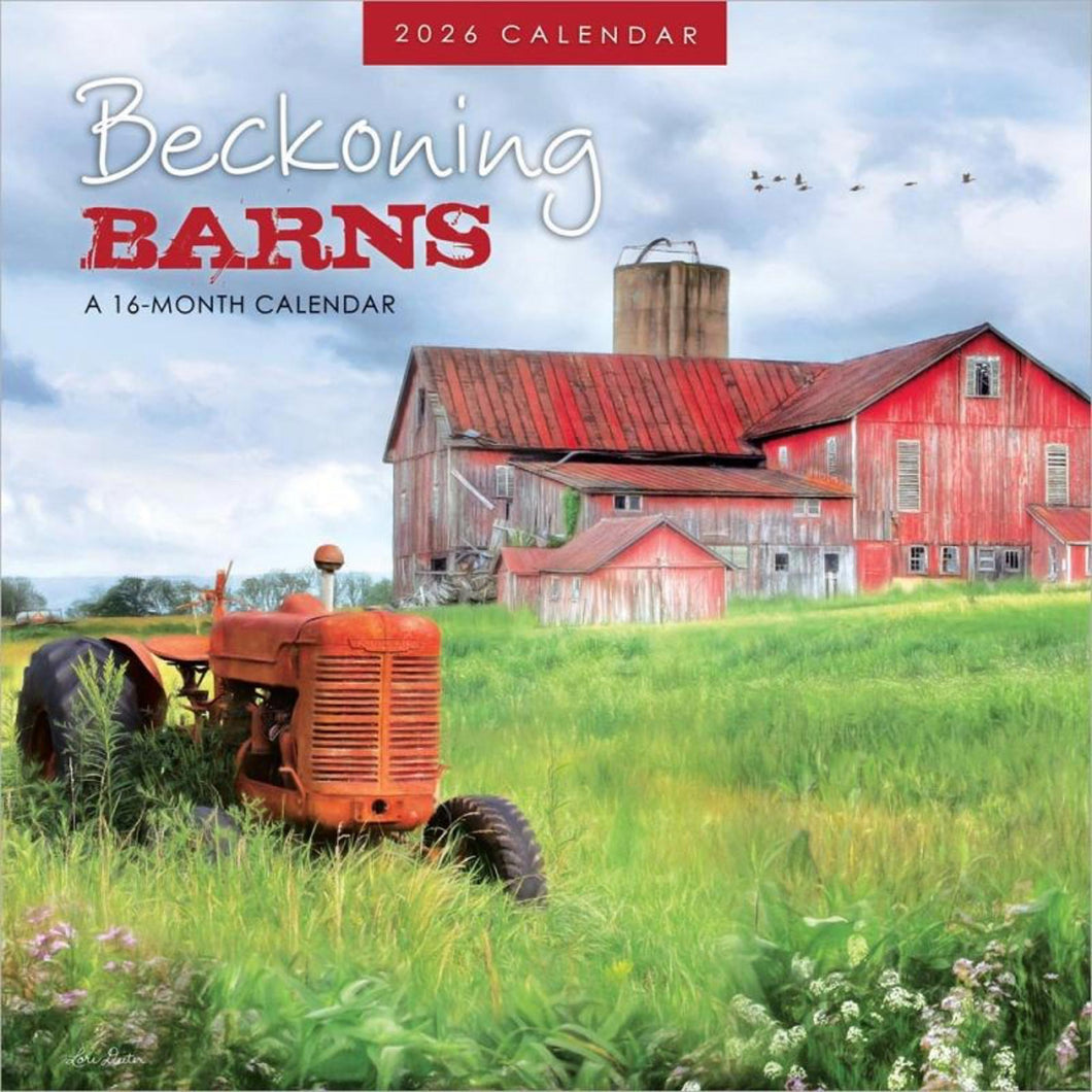 Browntrout Beckoning Barns 2026 7 x 7 Mini Calendar