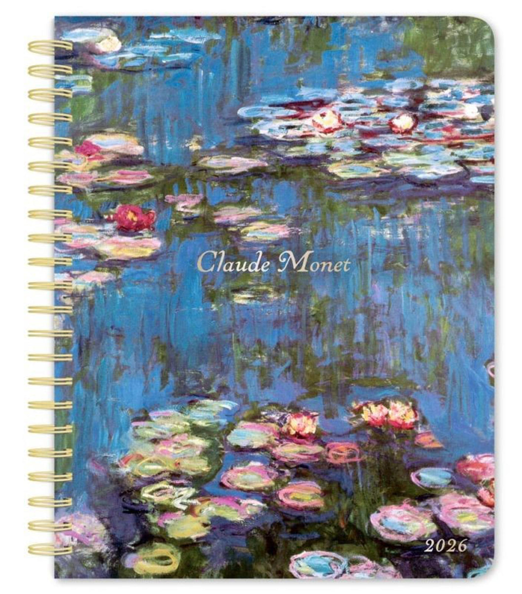 Browntrout Claude Monet 2026 6 x 7.75 Inch Weekly Desk Planner