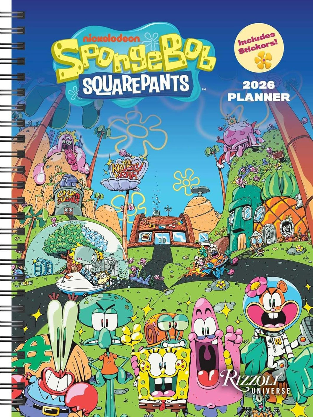 Universe SpongeBob SquarePants 12-Month 2026 Planner Calendar