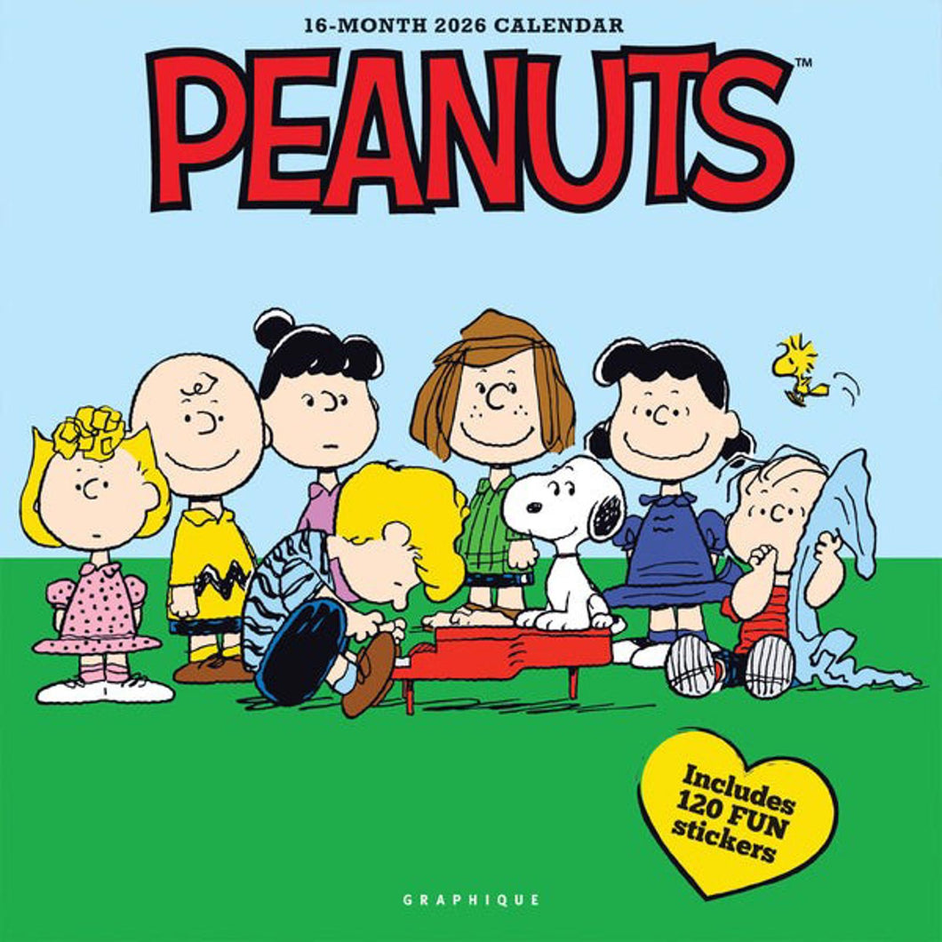 Graphique Peanuts®: Happiness Is 2026 12 x 12 Wall Calendar