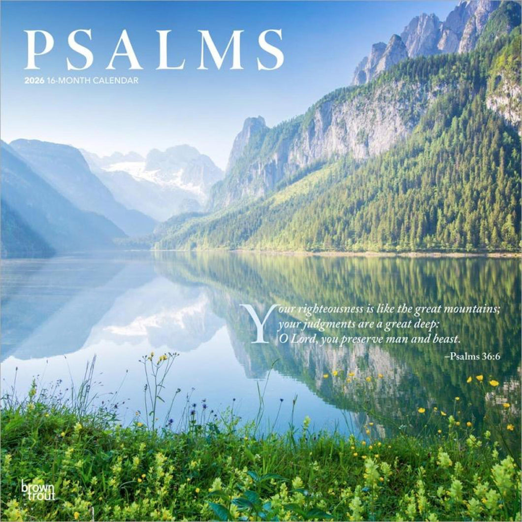 Browntrout Psalms 2026 12 x 12 Wall Calendar