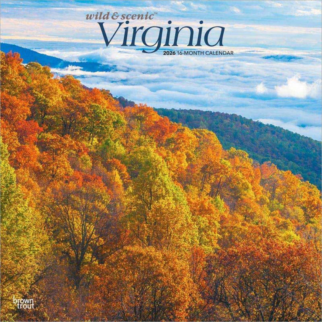 Browntrout Virginia Wild & Scenic 2026 12 x 12 Wall Calendar