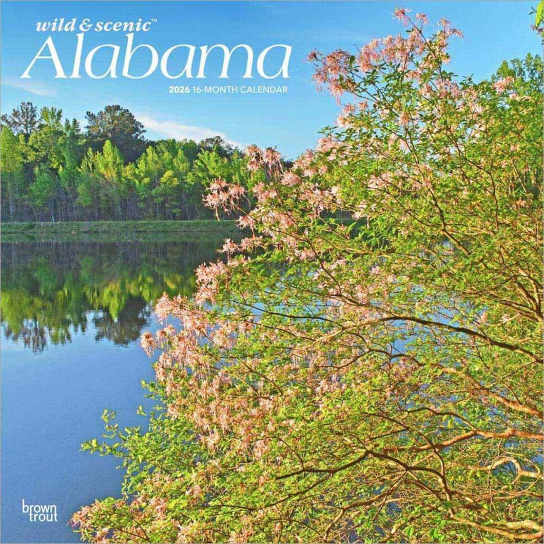 Browntrout Alabama Wild & Scenic 2026 12 x 12 Wall Calendar
