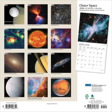 Load image into Gallery viewer, Browntrout Outer Space 2026 12 x 12 Wall Calendar
