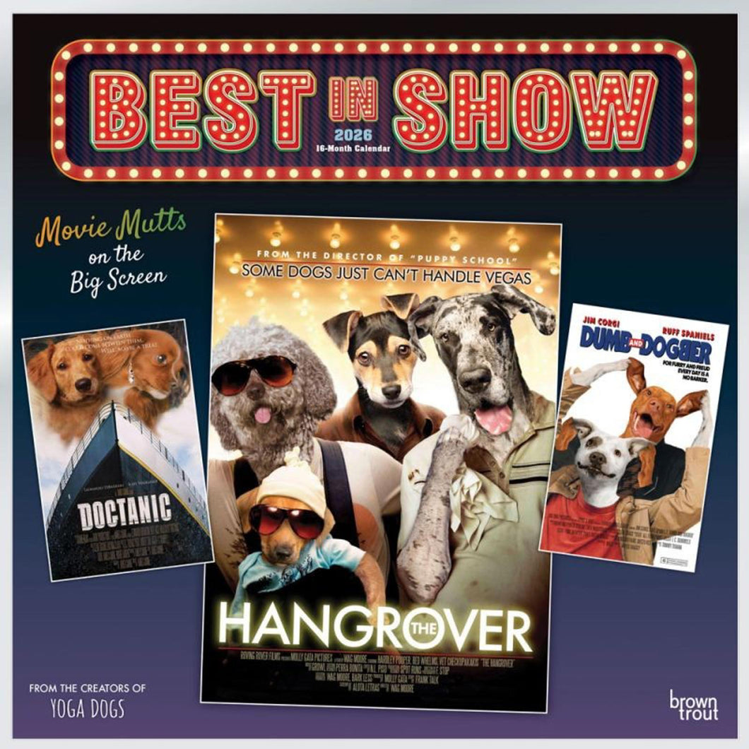 Browntrout Best in Show OFFICIAL 2026 12 x 12 Wall Calendar