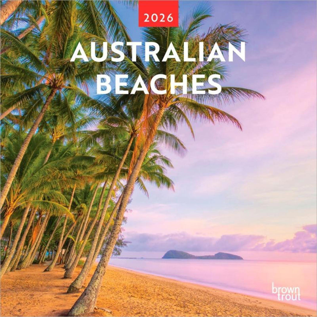Browntrout Australian Beaches 2026 12 x 12 Wall Calendar