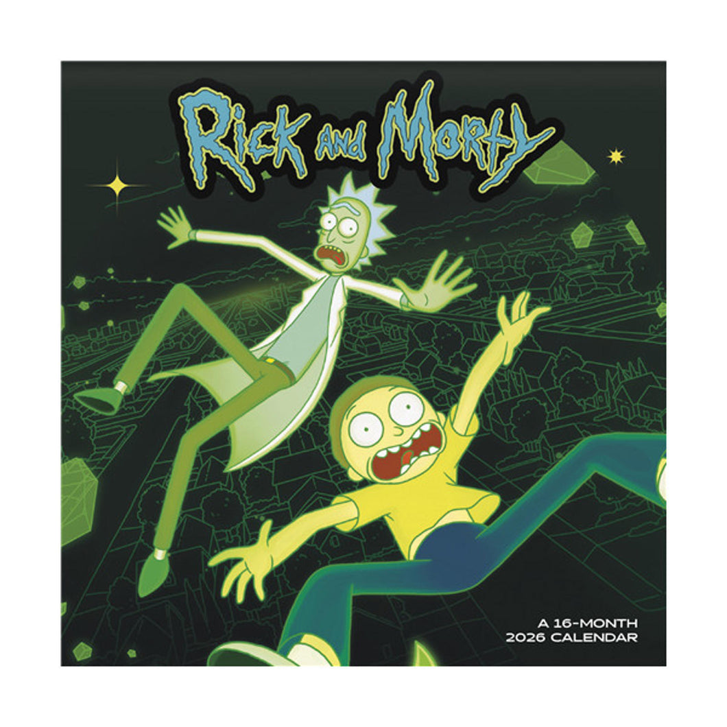 Trends International Rick and Morty 2026 7 x 7 Mini Calendar