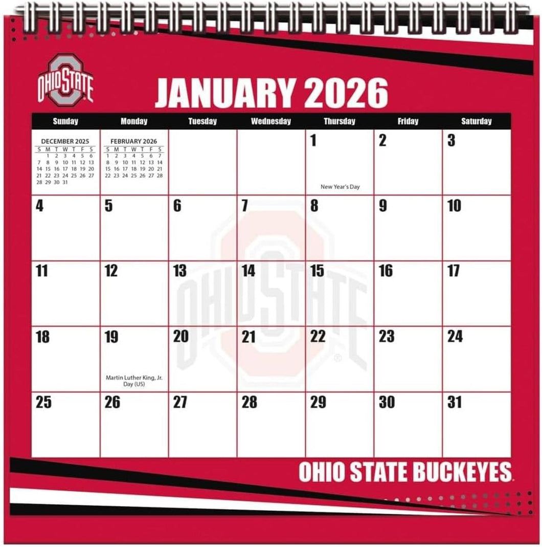 Turner Ohio State Buckeyes 2026 Easel Desk Calendar