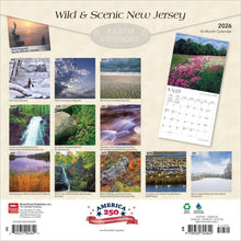 Load image into Gallery viewer, Browntrout New Jersey Wild &amp; Scenic 2026 12 x 12 Wall Calendar

