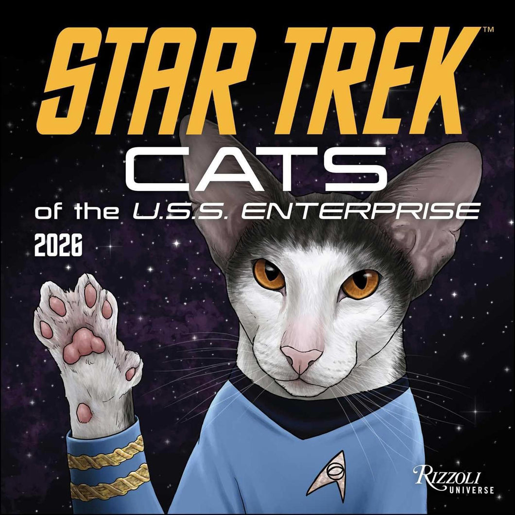 Universe Star Trek: Cats 12x12 2026 Wall Calendar