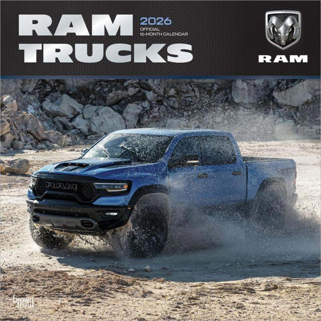 Browntrout Ram Trucks OFFICIAL 2026 12 x 12 Wall Calendar