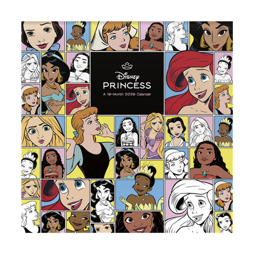 Trends International Disney Princess 2026 12 x 12 Wall Calendar