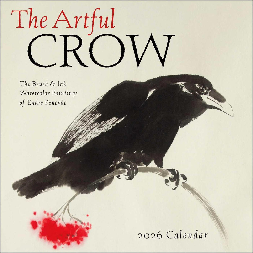 Amber Lotus The Artful Crow 12x12 2026 Wall Calendar