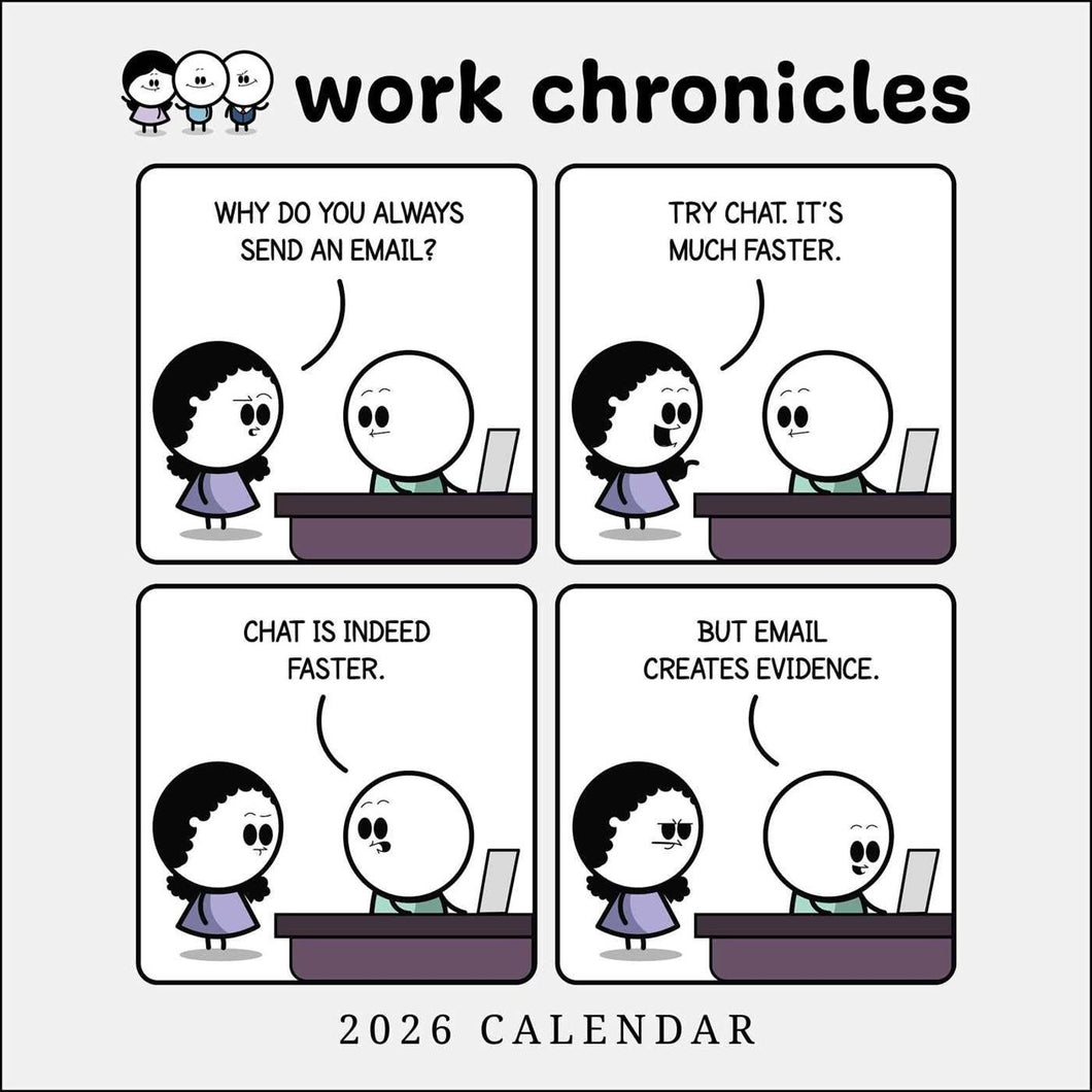 Andrews McMeel Work Chronicles 12x12 2026 Wall Calendar