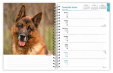 Load image into Gallery viewer, Browntrout German Shepherds 2026 6 x 7.75 Weekly Engagement Planner
