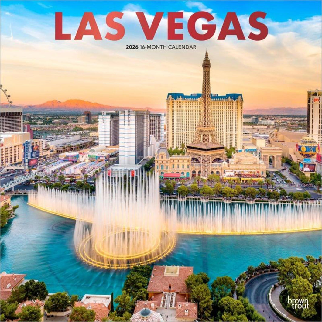 Browntrout Las Vegas 2026 12 x 12 Wall Calendar