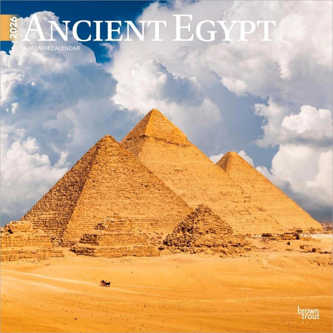 Browntrout Ancient Egypt 2026 12 x 12 Wall Calendar