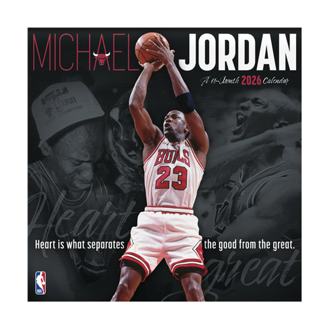 Trends International Michael Jordan 2026 12 x 12 Wall Calendar