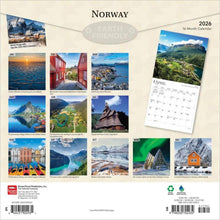 Load image into Gallery viewer, Browntrout Norway 2026 12 x 12 Wall Calendar
