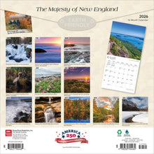 Load image into Gallery viewer, Browntrout The Majesty of New England 2026 12 x 12 Wall Calendar
