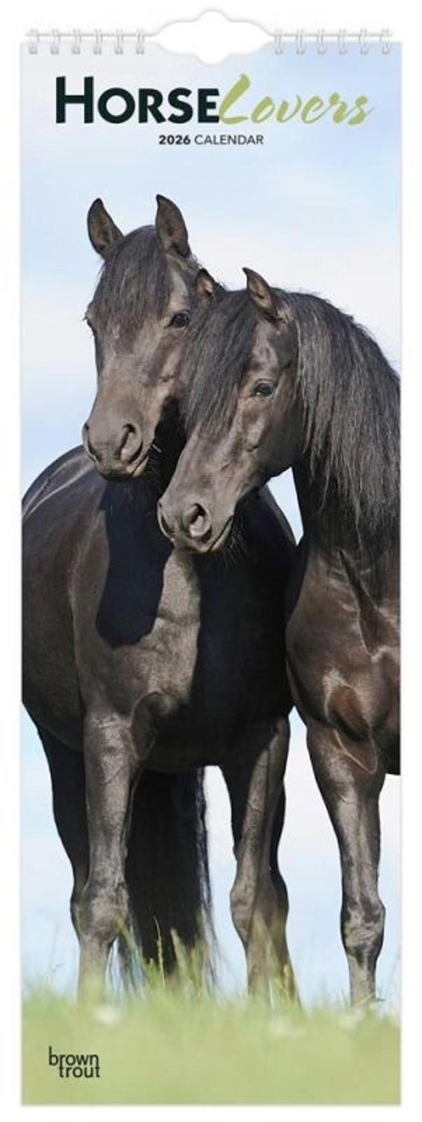 Browntrout Horse Lovers 2026 5.7 x 16.5 Slimline Wall Calendar