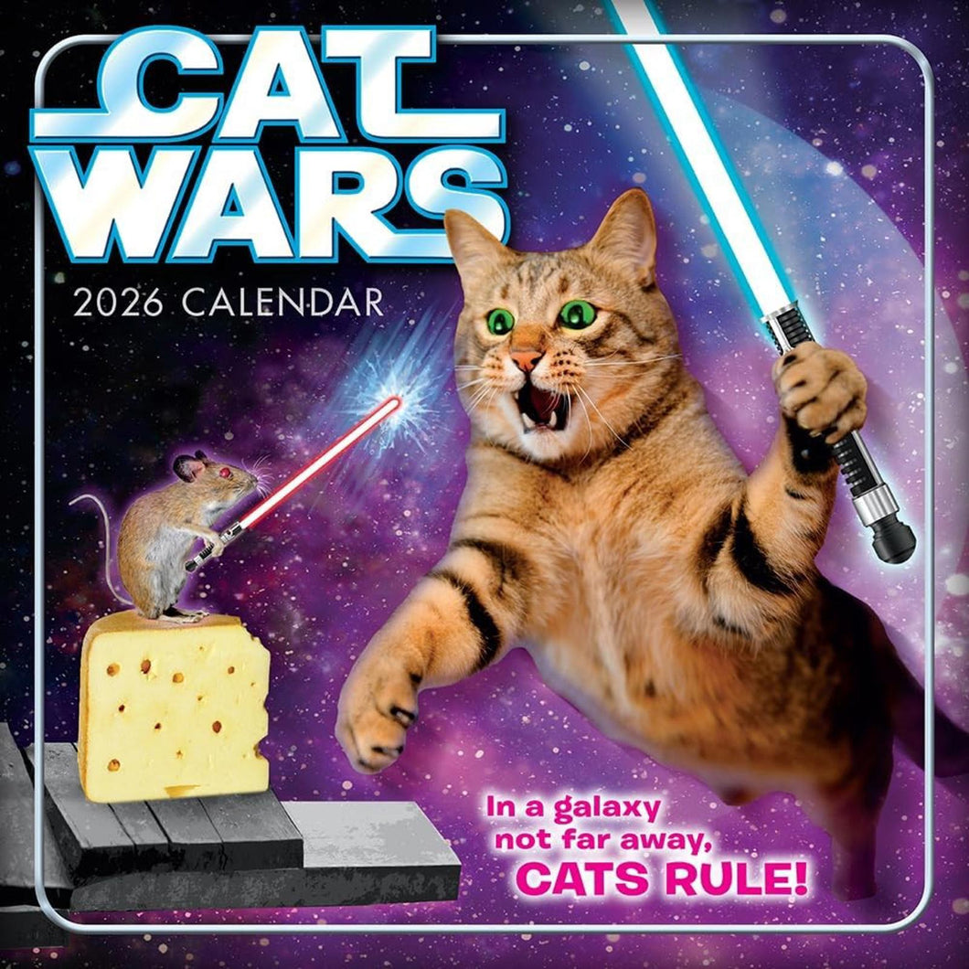 Sellers Publishing Cat Wars 2026 7 x 7 Mini Calendar