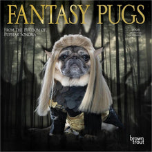 Load image into Gallery viewer, Browntrout Fantasy Pugs OFFICIAL 2026 7 x 7 Mini Calendar
