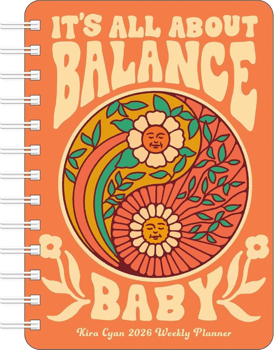 Amber Lotus Kira Cyan 2026 Weekly Planner Calendar
