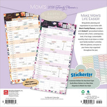 Load image into Gallery viewer, Browntrout Mom&#39;s Family Planner 2026 12 x 12 Wall Calendar
