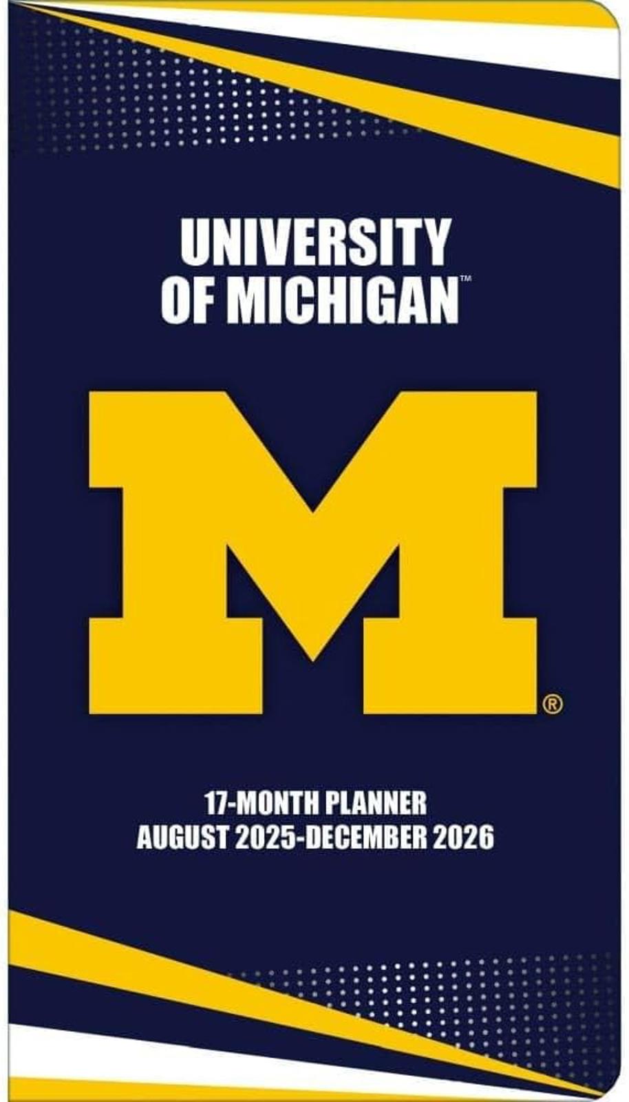 Turner Michigan Wolverines 2026 17-Month Pocket Planner