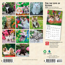 Load image into Gallery viewer, Browntrout For the Love of Kittens 2026 7 x 7 Mini Calendar
