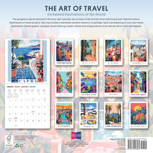 Load image into Gallery viewer, Sellers Publishing The Art of Travel 2026 12 x 12 Wall Calendar
