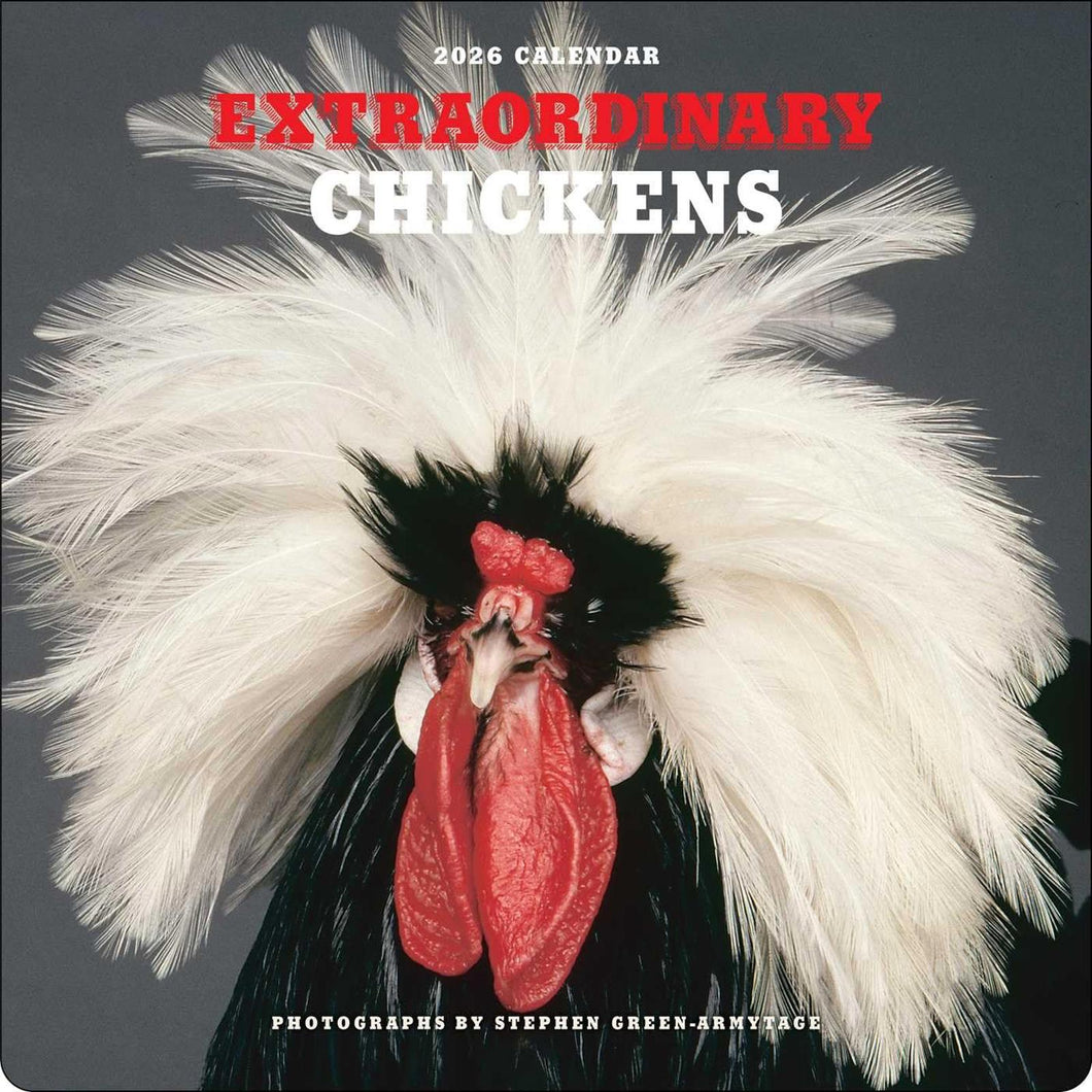 Harry Abrams Extraordinary Chickens 12x12 2026 Wall Calendar