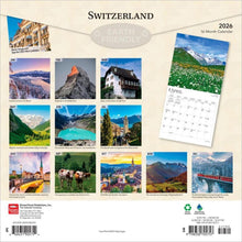Load image into Gallery viewer, Browntrout Switzerland 2026 12 x 12 Wall Calendar
