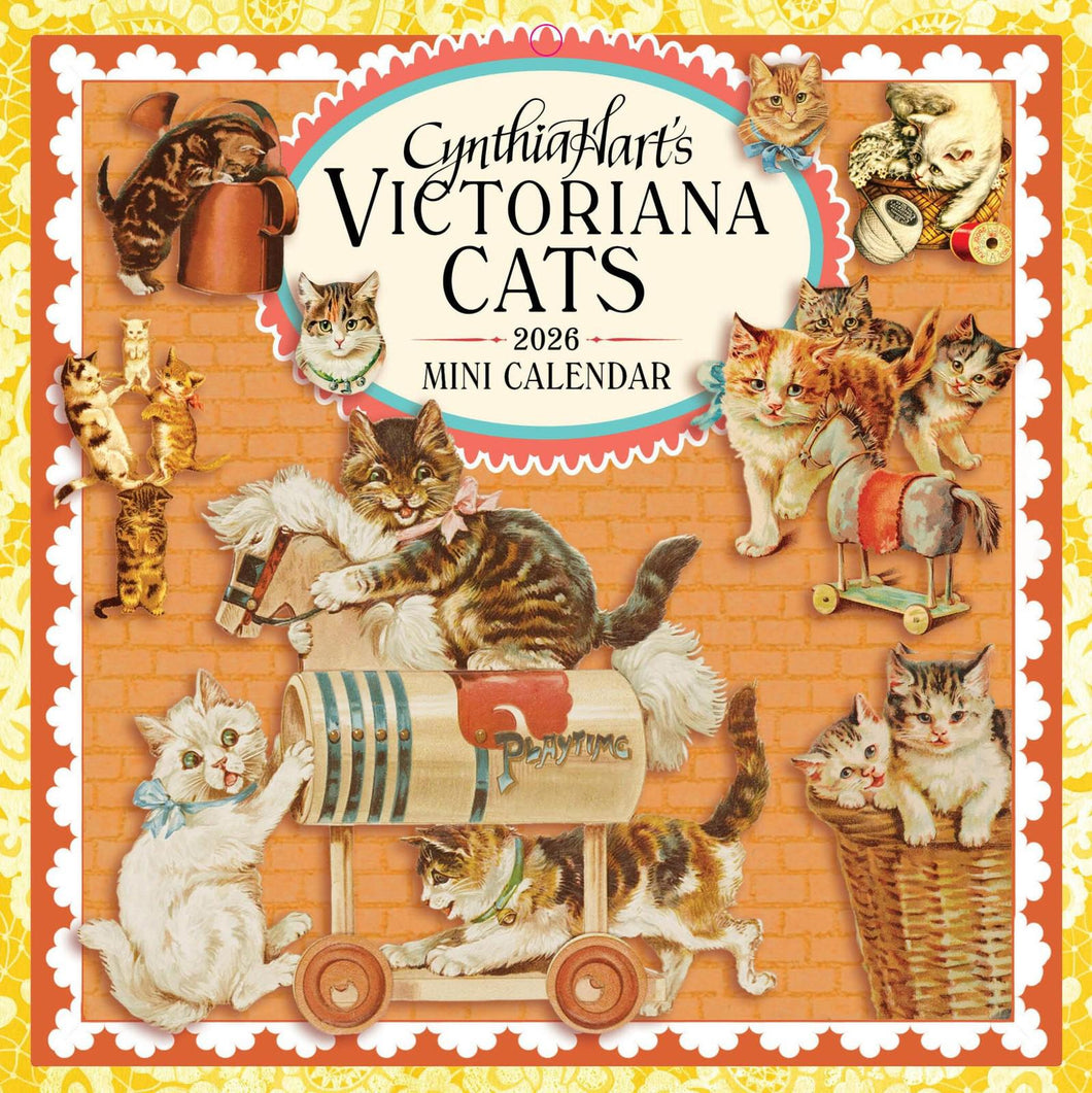 Workman Cynthia Hart’s Victoriana Cats 2026 Mini Calendar