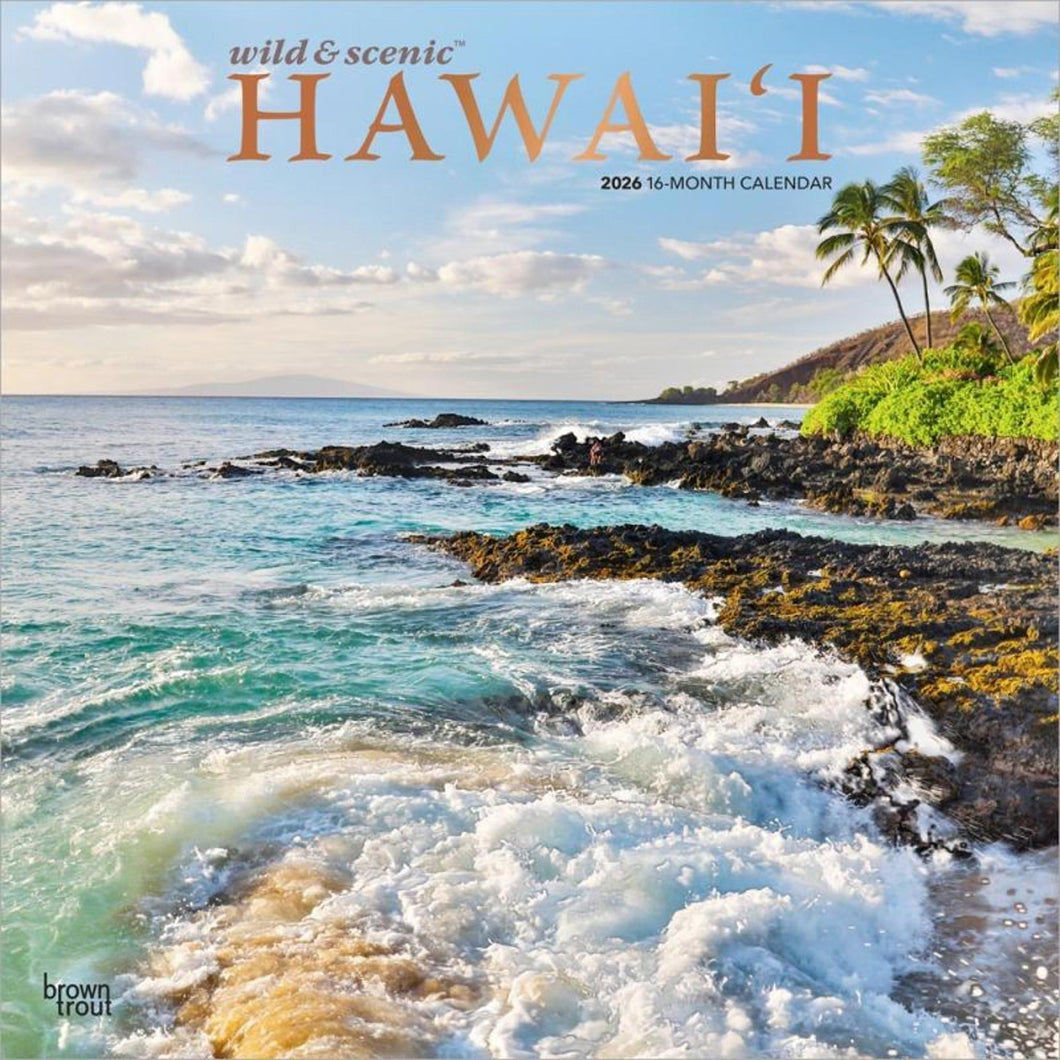 Browntrout Hawaii Wild & Scenic 2026 12 x 12 Wall Calendar
