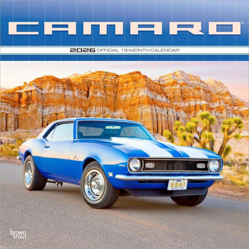 Browntrout Camaro OFFICIAL 2026 12 x 12 Wall Calendar