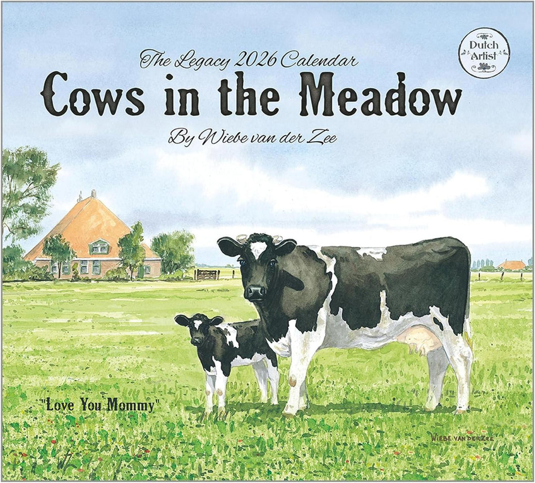 Legacy Cows in the Meadow 2026 Wall Calendar