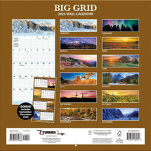 Load image into Gallery viewer, Turner Big Grid 12x12 Photo 2026 Wall Calendar
