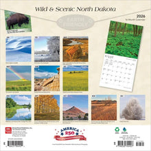 Load image into Gallery viewer, Browntrout North Dakota Wild &amp; Scenic 2026 12 x 12 Wall Calendar
