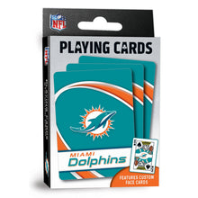 Load image into Gallery viewer, Miami Dolphins Playing Cards - 54 Card Deck
