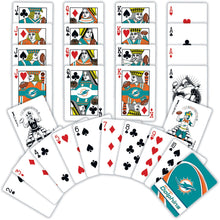 Load image into Gallery viewer, Miami Dolphins Playing Cards - 54 Card Deck
