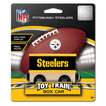 Load image into Gallery viewer, Pittsburgh Steelers Toy Train Box Car
