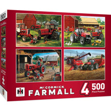 Load image into Gallery viewer, Farmall 4-Pack 500 Piece Jigsaw Puzzles
