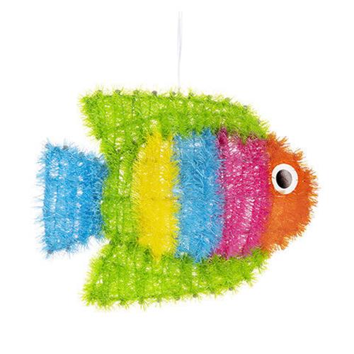 Darice Tinsel Fish Decoration: 12.5 x 9 inches