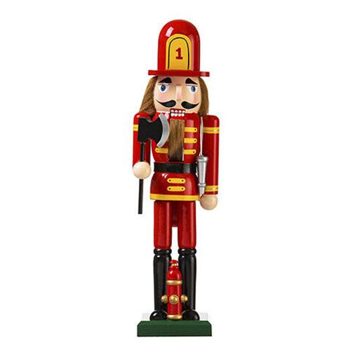 Darice Christmas Nutcracker Figurine: Fireman, 4 x 15 inches