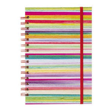 Load image into Gallery viewer, Darice Hardcover Journal: Stripes, 6.5 x 9.75 inches, 100 sheets
