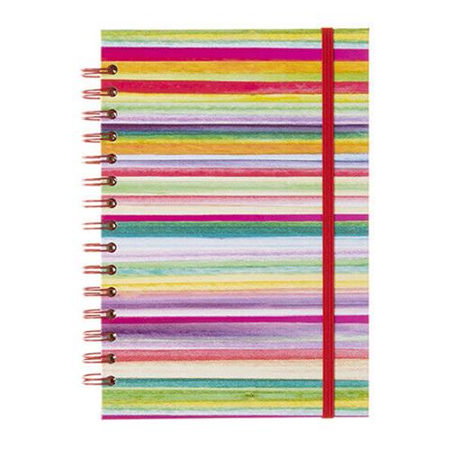 Darice Hardcover Journal: Stripes, 6.5 x 9.75 inches, 100 sheets