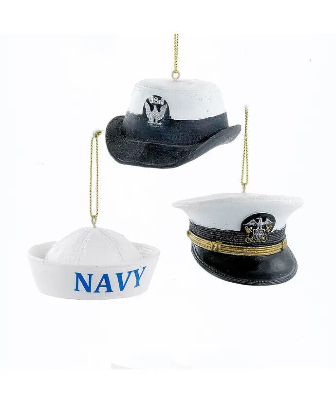 Set of 3 U.S. Navy™ Cap Ornaments  NA2142